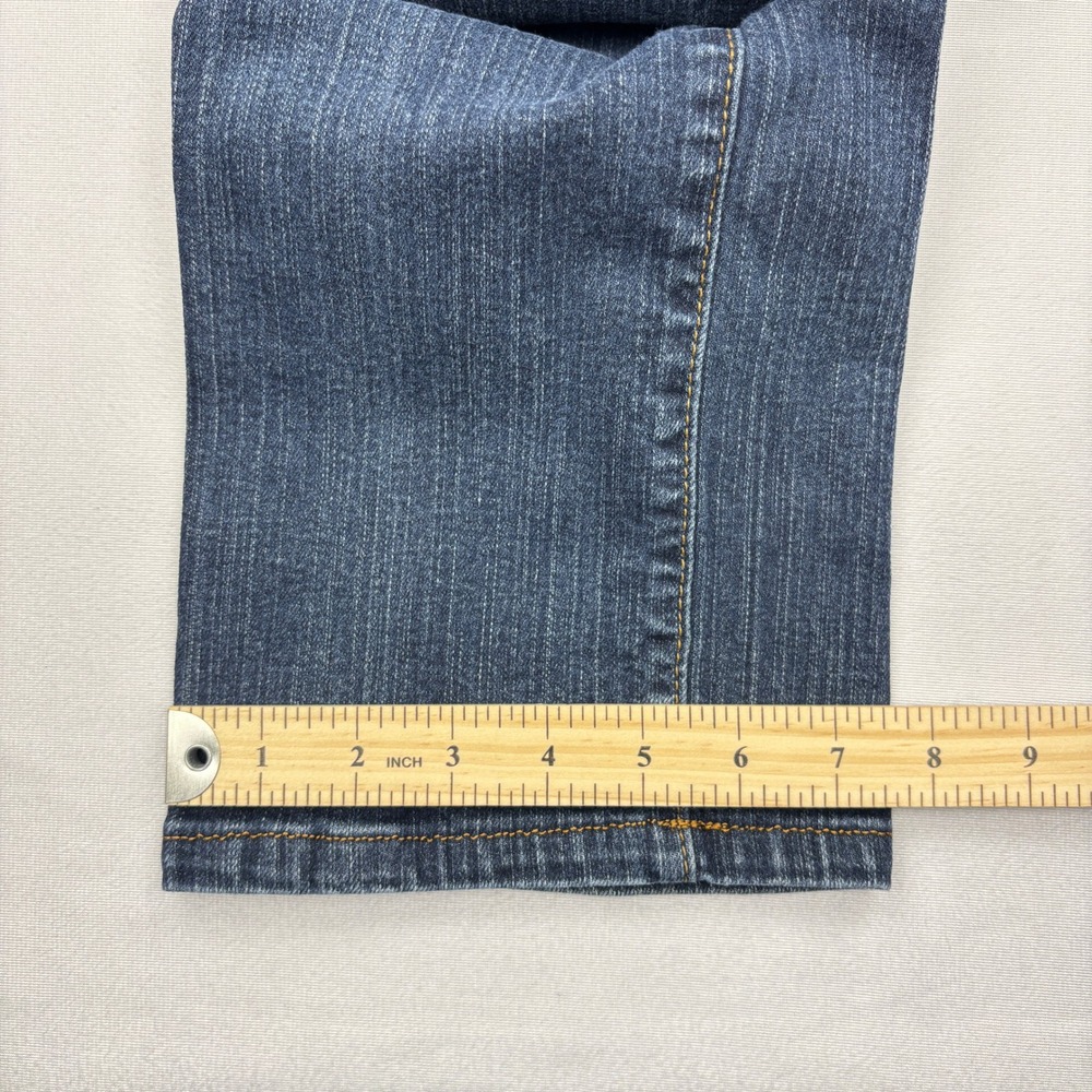 NYDJ Jeans Womens 4 Dark Wash Stretch Straight Leg Denim Pants Made in USA 4 - Picture 6 of 9